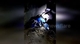 Kitten trapped in ventilation shaft for four days finally rescued in Russia