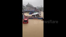 Three sub-districts were submerged by major floods in Central Sulawesi, Indonesia