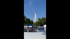 Dust Devil Dances in the Sky