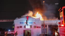 USA: Church Fire in Los Angeles