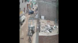 Minor girl injured after a car in alley reversed and ride on a girl standing back of the car