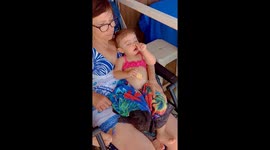 Baby Thinks 'Mmmm This Is A Reward'