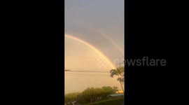 US: Double Rainbow Spotted Over Skies In Southern Florida