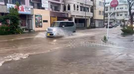 Torrential rains cause severe flooding in Okinawa as rainy season begins