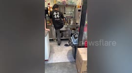 Staff caught washing feet in sink at bubble tea shop in China