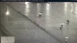 Two travellers miraculously escape death after being struck by lightning in China