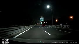 Incredible Lightning Strikes Caught On Dashcam Wows Family In China