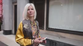 Sarah Stockbridge  leaves  the  PV of the Vivienne Westwood: the personal collection