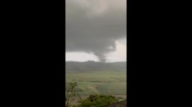 Tornado formation captured between Ballito and Tongaat, South Africa