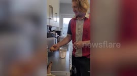 Mum stunned after hen saved from slaughter lays monster egg - weighing 109grams