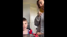 Little boy's comical trial with mom’s homemade ginger-turmeric shots