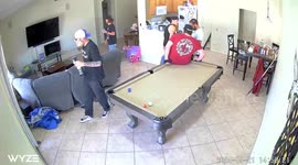 Man Takes Breaking In Pool To A New Level