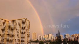 US: Double Rainbow Spotted Over Skies In Southern Florida 5