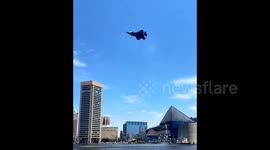 US: Spectacular USMC F-35B Flyover At Maryland Fleet Week
