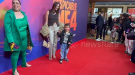 Indy Clinton and son attend Despicable Me 4 Australian Premiere