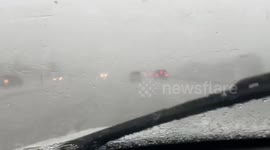 US: Severe Thunderstorms Move Through Denver Metro Area, Bringing Intense Hail