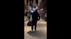 Hilarious moment boy reveals tattoo to his mum before boarding flight