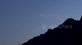 Strange, Glowing UFO spotted by a camper above the Arizona desert