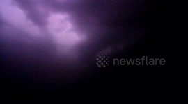 lightning struck in India during bad weather in summer season
