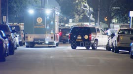 USA: Compton Active Shooter Shoots at LASD From Rooftop B Roll