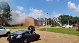 US: Large Fire Breaks Out At Old Church In South Jackson, MS 2