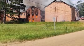 US: Large Fire Breaks Out At Old Church In South Jackson, MS