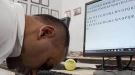 Nothing to be sniffed at! Man breaks Guinness World Record for fastest alphabet typed with nose