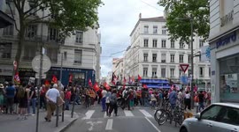 Demonstrators across France protest against far-right