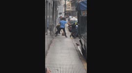 Brawl erupts in Buenos Aires street over alleged verbal offense