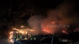 Wildfire Engulfs Sonoma Terrain