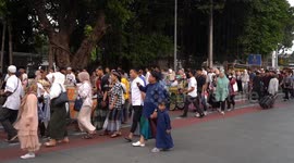 Indonesia: Eid al-Adha Prayers at Istiqlal Mosque in Jakarta