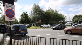 Drivers slam 'worst parking ever' after cars dumped on roundabout outside mosque