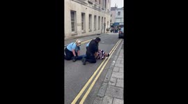 Shoplifting suspect's restraint sparks outrage in Brighton, UK