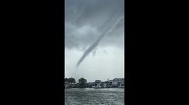 Boaters Witness Waterspout Form in Crystal River, Florida