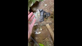 Kitten found trapped under rocks after cries for help