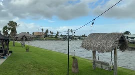 High Winds at Galveston Bay RV Park