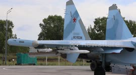 Russia says its Su-35 Fighter Jet escorted Russian bombers Su-34 to launch missiles at Ukrainian military positions