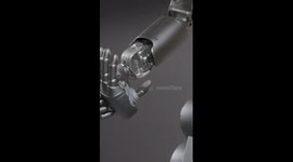 Humanoid robots work in factories in S China