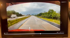 Car Jumps Across Detroit Highway