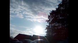 Bright sunshine over west Wycombe in buckinhamshire hills views