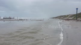 Coastal Flood in Nueces Islands, USA