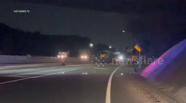 USA: High Speed Motorcycle 10 Freeway Pursuit From Los Angeles County to San Bernardino County
