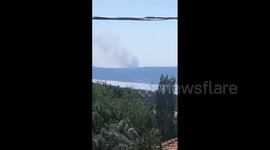 Turkey: Wildfire Rages In Eceabat, Çanakkale