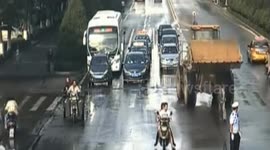 Digger driver shot dead after plowing into people and cars