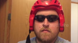 Time lapse video of a man growing a beard