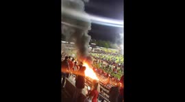 Fans fire