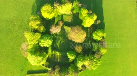 Gorgeous drone flight over Irish ring fort