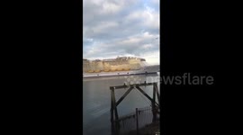 World's largest cruise ship arrives in Southampton, UK