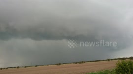 Shelf cloud in Skegness England in April