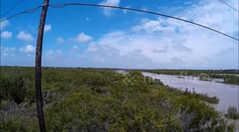South Texas Flooding from storm racing drone.